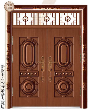 门业图片-豪华非标大门系列028万事如意双开门(强力深拉伸)028万事如意双开门(强力深拉伸)图片