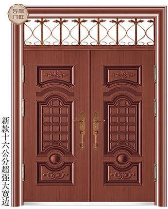 门业图片-豪华非标大门系列086幸福万家双开门(强力深拉伸)086幸福万家双开门(强力深拉伸)图片