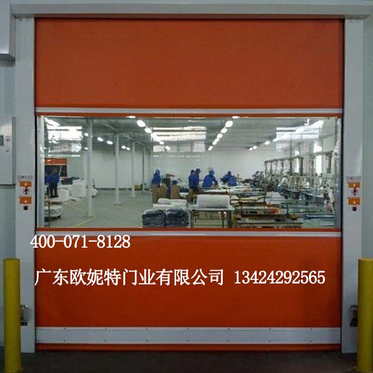 门业图片-卷帘门车间防尘卷帘门高速卷帘门PVC电动堆积门洁净室隔离门工业快速门HSD-M图片
