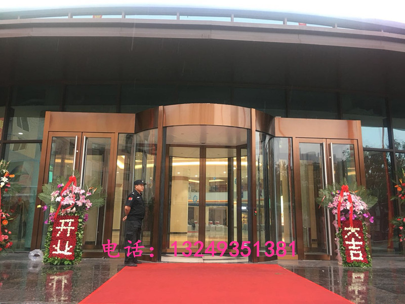 门业图片-自动门石家庄旋转门价格 旋转门定做 宏亚门业2000-3800图片
