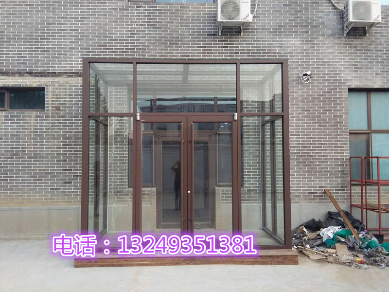 门业图片-肯德基门石家庄咖啡色肯德基门 安装肯德基门厂家 宏亚门业1900*2400图片