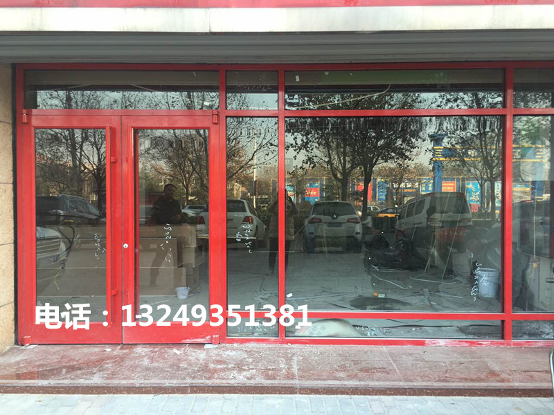 门业图片-肯德基门石家庄安装肯德基门 中国红肯德基门厂家 宏远门业1900*2400图片
