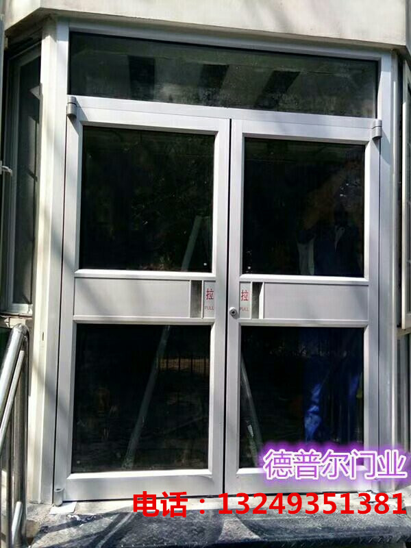 门业图片-肯德基门石家庄电泳白肯德基门安装 肯德基门价格 宏亚门业1900*2400图片