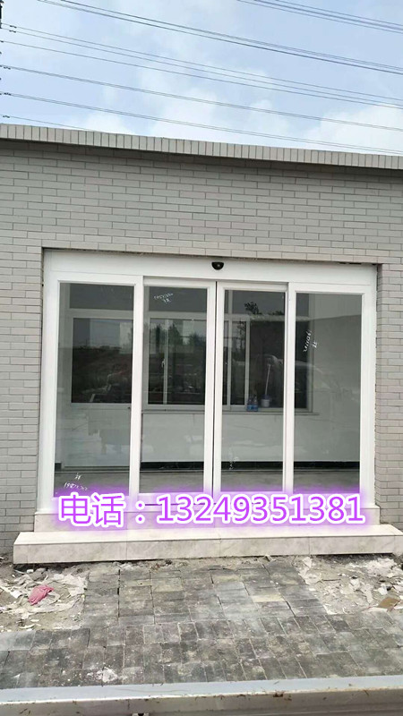 门业图片-自动门石家庄电泳白铝型材自动门 安装自动门价格 宏亚门业4000*3000图片