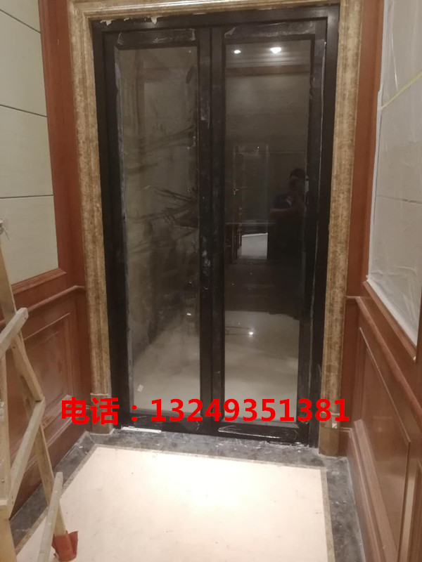 门业图片-肯德基门石家庄标准双开门黑拉丝肯德基门 肯德基门价格 宏亚门业1900*2400图片