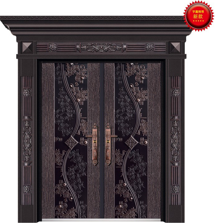 门业图片-德式仿铸铝装甲门YJ-1003德式仿铸铝装甲门图片