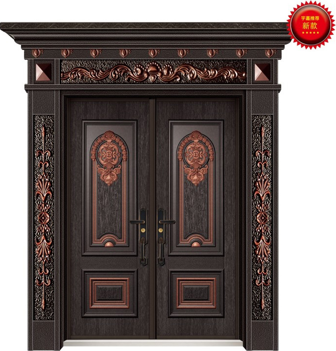 门业图片-德式仿铸铝装甲门YJ-1006德式仿铸铝装甲门图片