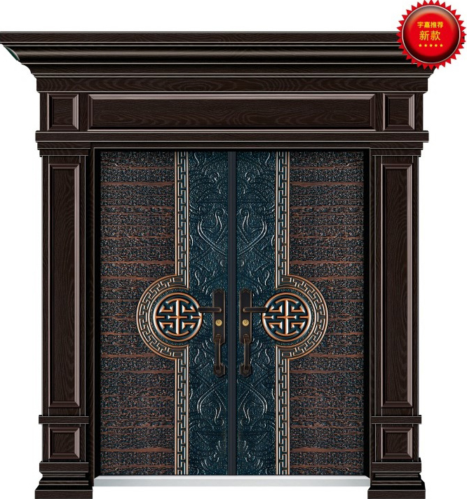 门业图片-德式仿铸铝装甲门YJ-1009德式仿铸铝装甲门图片