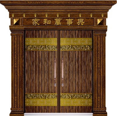 门业图片-德式仿铸铝装甲门YJ-9003德式仿铸铝装甲门图片