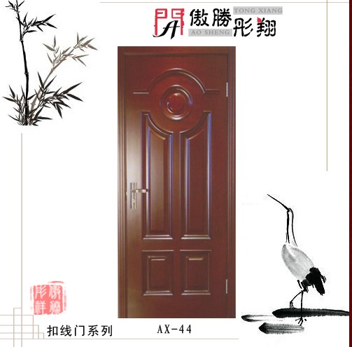 门业图片-扣线门扣线门，实木扣线门，傲胜彤翔A006图片