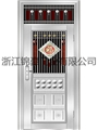 门业图片-(贵族花)割孔门JH-6029(贵族花)割孔门图片