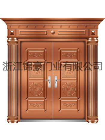 门业图片-不锈钢门(招财进宝)玫瑰金JH-9001(招财进宝)玫瑰金图片