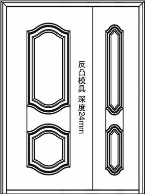 门业图片-反凸仿拼接门面XY-8311XY-8311图片