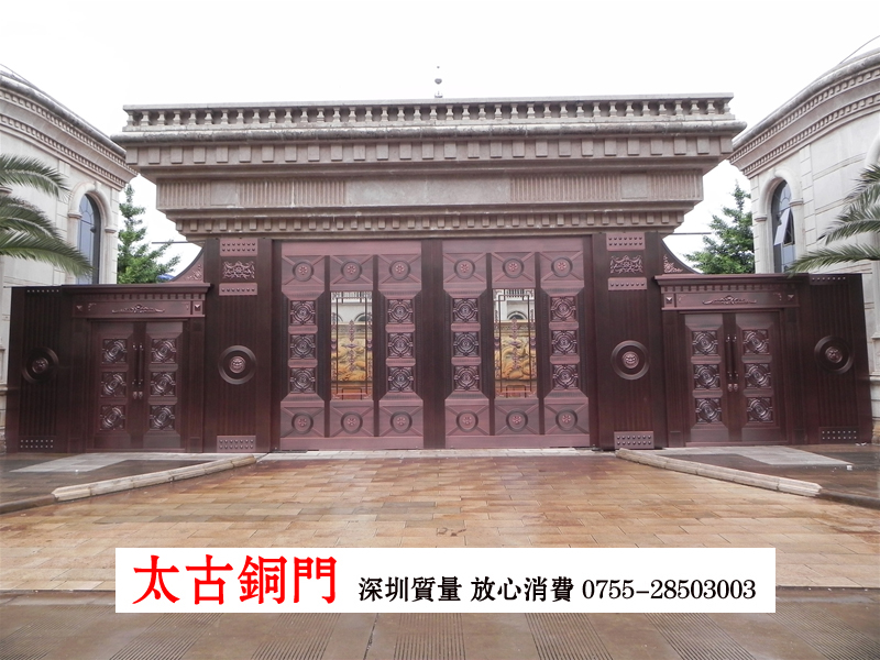 门业图片-庭院铜门深圳铜门品牌 太古庭院铜门TAIGUCU图片