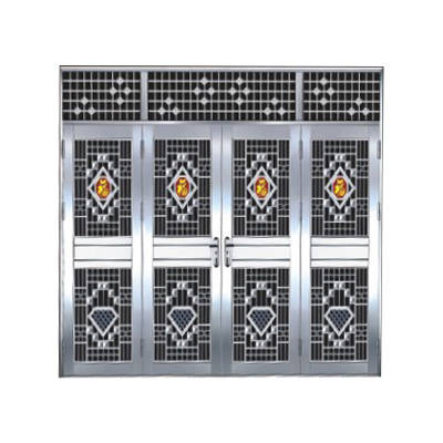 门业图片-四开门不锈钢门FY-8819D图片