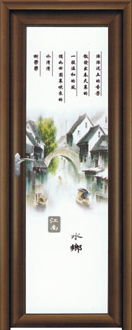 门业图片-吊趟/推拉/平开厨卫门系列吊趟/推拉/平开厨卫门9010黑胡桃（强化）图片