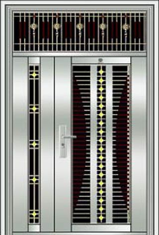 门业图片-不锈钢子母门 批发瑞德玛不锈钢子母门RDM-820图片