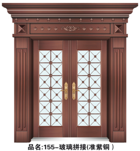 门业图片-非标锌合金板系列155玻璃拼接155玻璃拼接图片