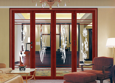 门业图片-铝合金门窗云南省普洱市康盈高档别墅铝合金门窗系列折叠门KY-50--图片