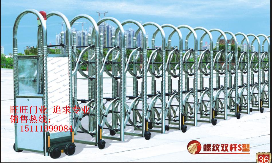 门业图片-电动伸缩门10重庆市电动伸缩门厂家，道闸厂家，重庆市感应门厂家销售A33图片