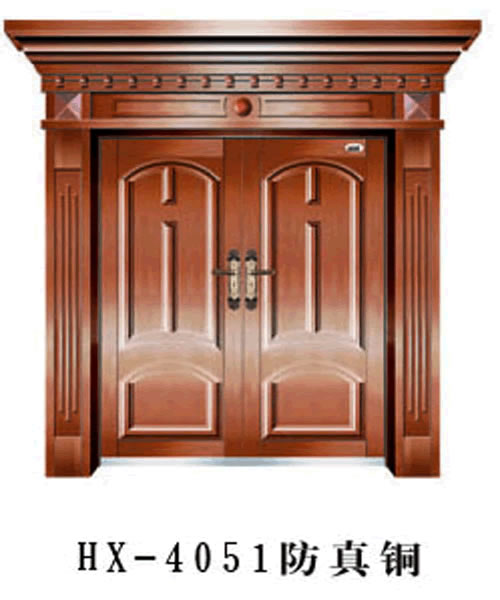 门业图片-仿铜门系列仿铜门HX-4051图片