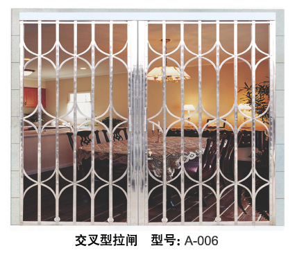 门业图片-拉闸系列供应批发交叉型拉闸5方起批   型号A-006交叉型拉闸    型号A-006图片