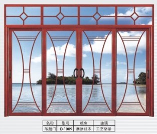 门业图片-铝合金门高档铝合金门批发，铝合金门推拉门，吊趟门700*2000图片