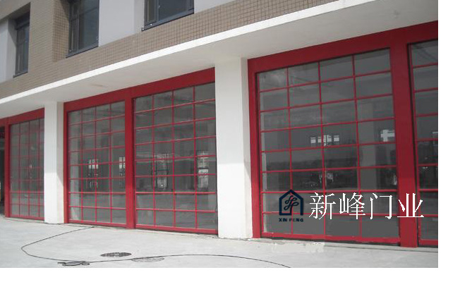 门业图片-消防红透视门消防红铝合金透视门XFG001图片